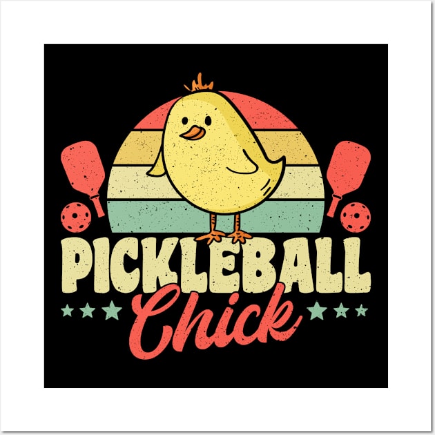 Pickleball Tournament Pickleball Chick Wall Art by Caskara